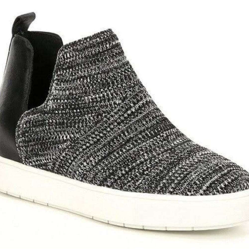 Chelsea & Violet Cielo Flyknit Leather Wedge Slip On Sneakers 10 - Picture 6 of 9